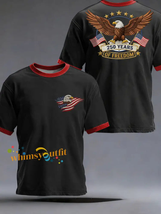 Men’s America 250 Printed Casual T-Shirt Black / S