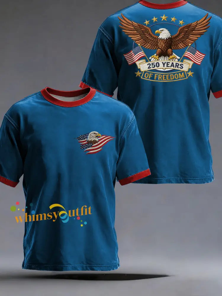 Men’s America 250 Printed Casual T-Shirt Blue / S