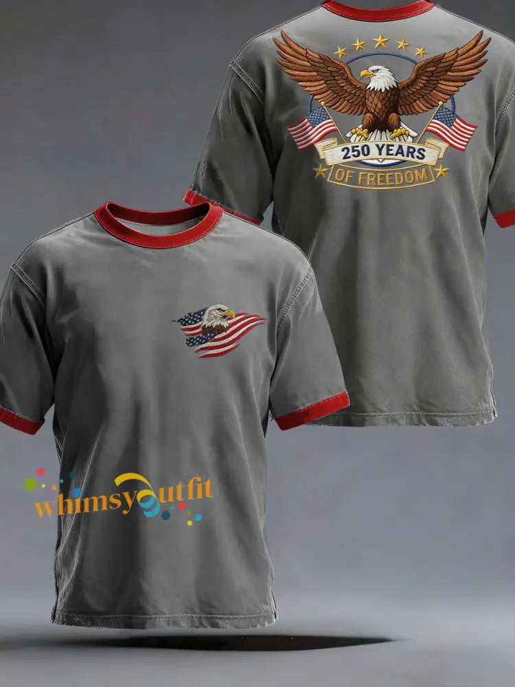 Men’s America 250 Printed Casual T-Shirt Gray / S