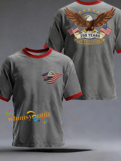 Men’s America 250 Printed Casual T-Shirt Gray / S