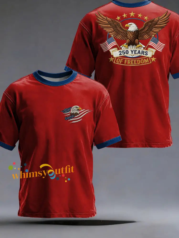 Men’s America 250 Printed Casual T-Shirt Red / S