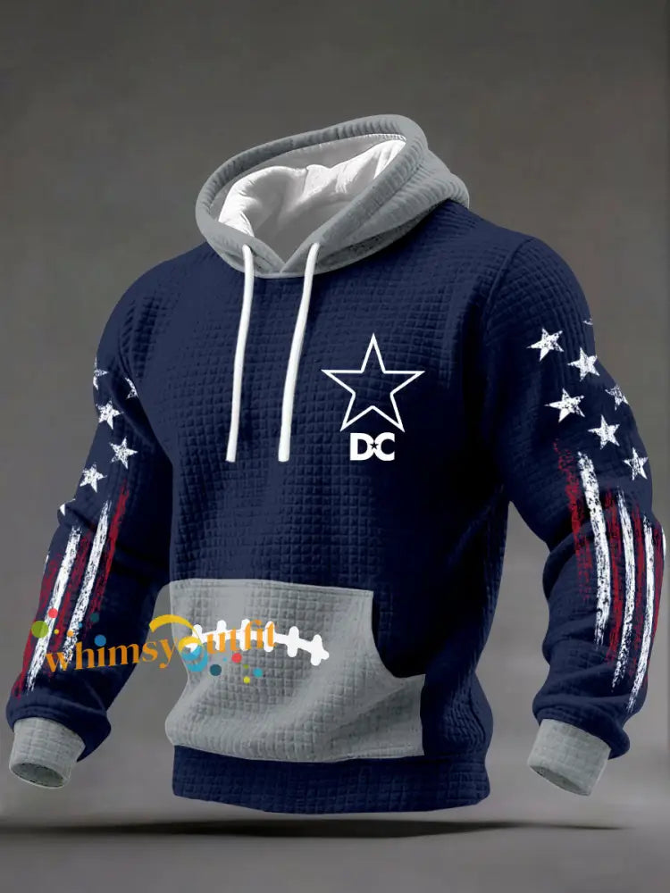 Men’s American Football Hoodies Blue / S