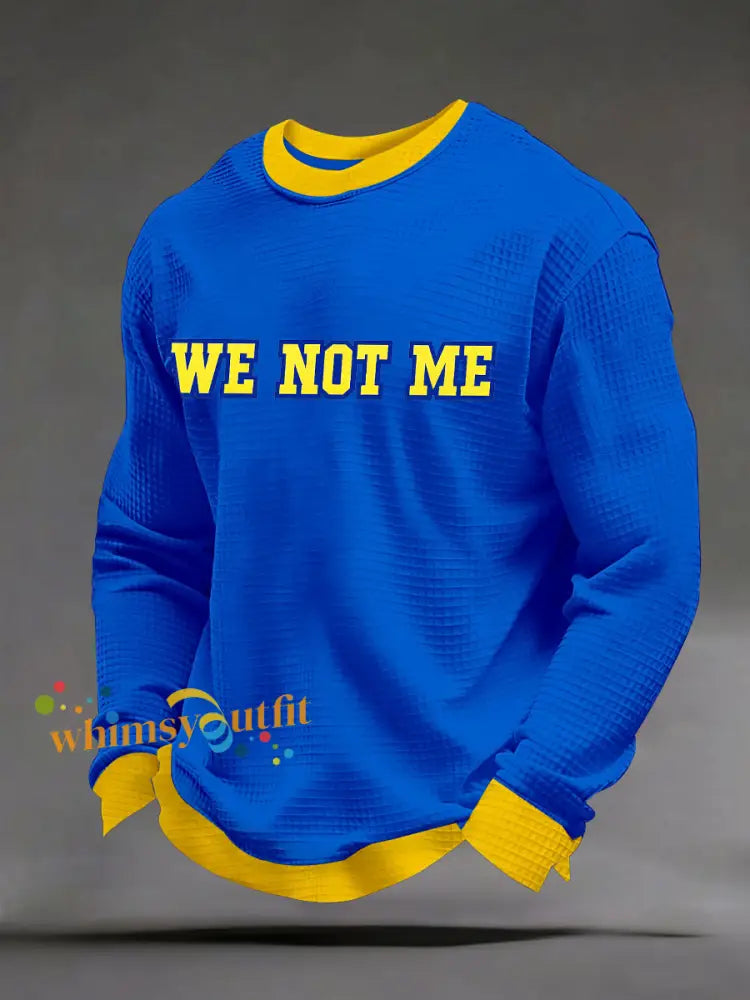 Men’s American Football Long Sleeve T-Shirt Blue / S