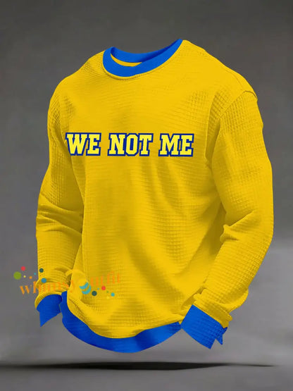 Men’s American Football Long Sleeve T-Shirt Yellow / S