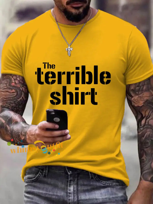 Men’s American Football T Shirt Gold / S