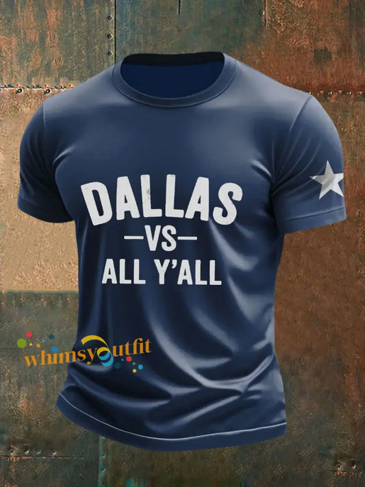 Men’s American Football T Shirt Navy Blue / S