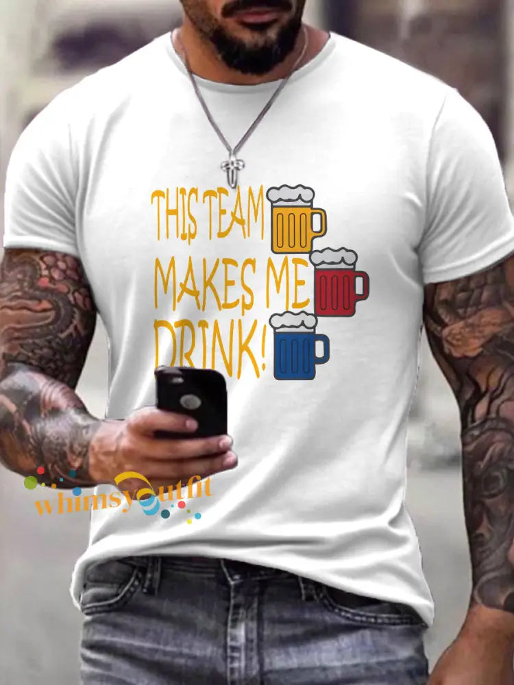 Men’s American Football T Shirt White / S