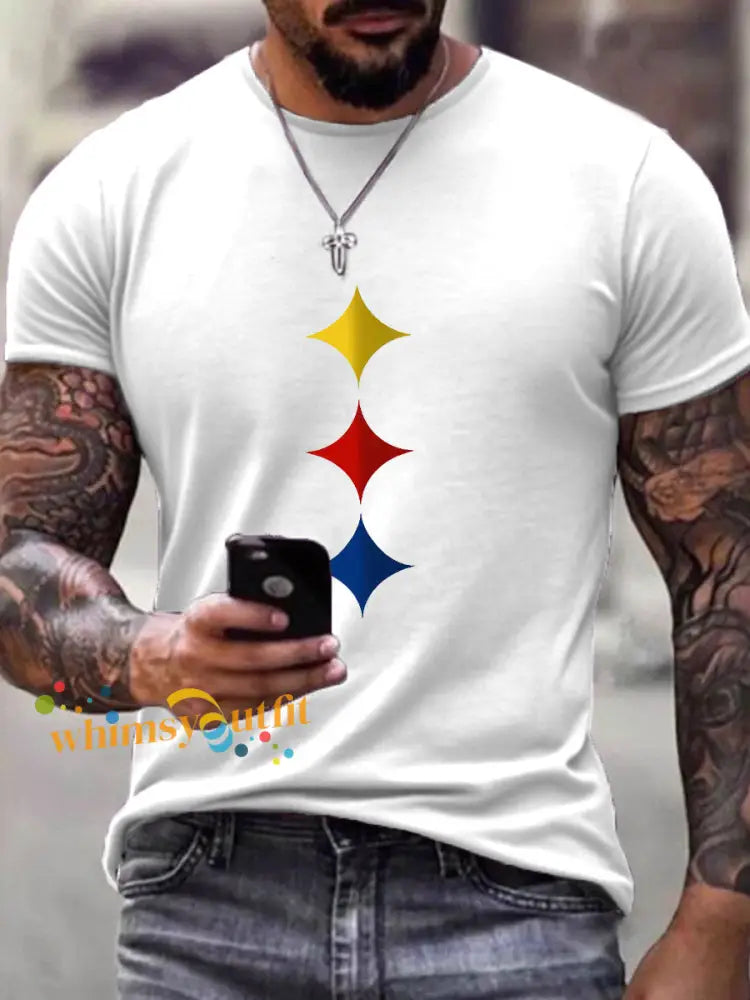 Men’s American Football T Shirt White / S