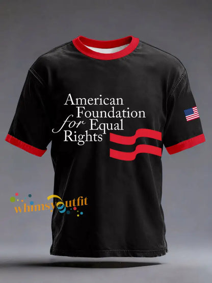 Men’s American Foundation for Equal Rights T-shirts Black / S
