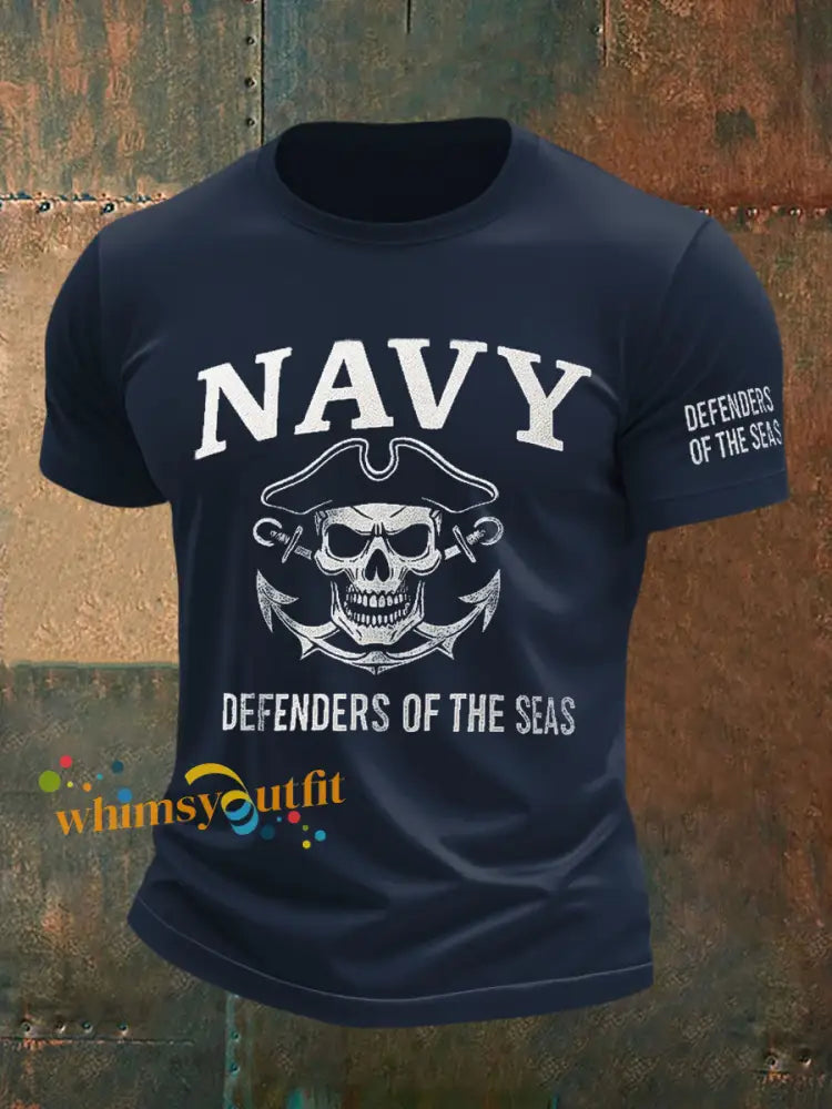 Men’s America’s Navy 250 Printed T-shirt Navy Blue / S