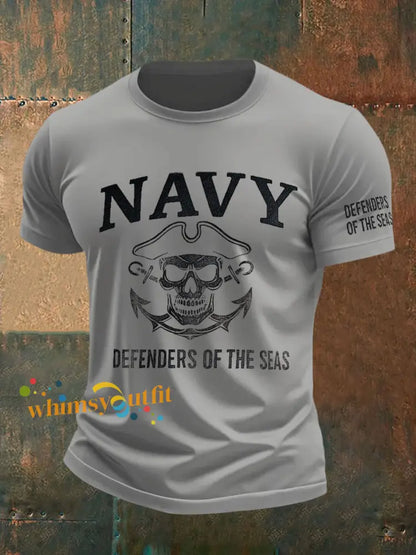 Men’s America’s Navy 250 Printed T-shirt Light Gray / S