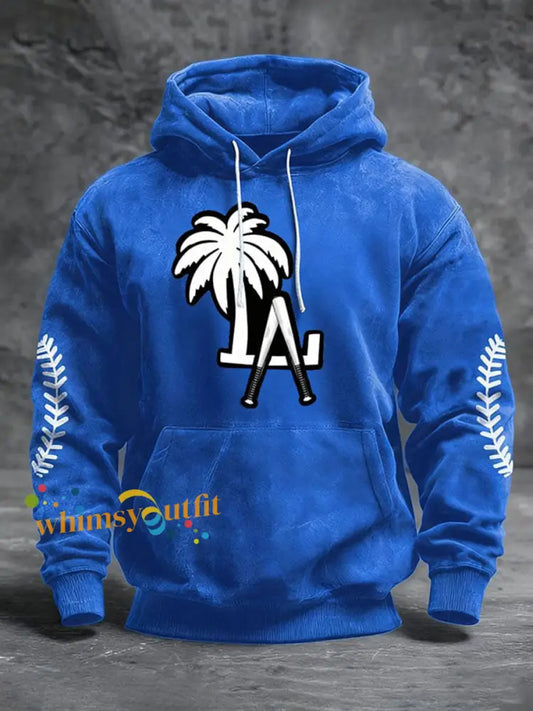 Men’s Baseball Hoodie Blue / S