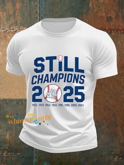 Men’s Baseball World Series Champions 2025 Print Casual Tee White / S