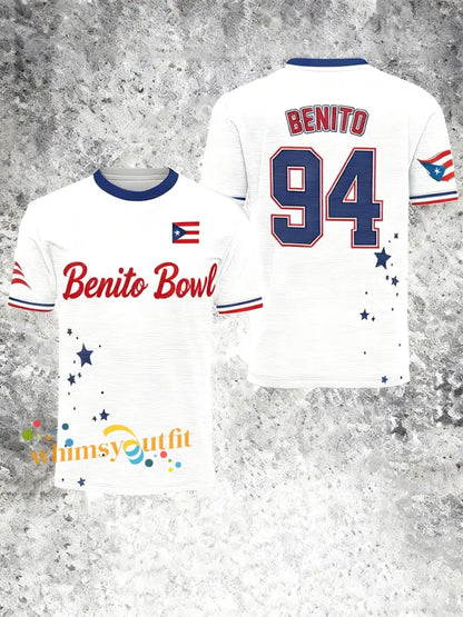 Men’s benito bowl Print short sleeves t-shirt White / S