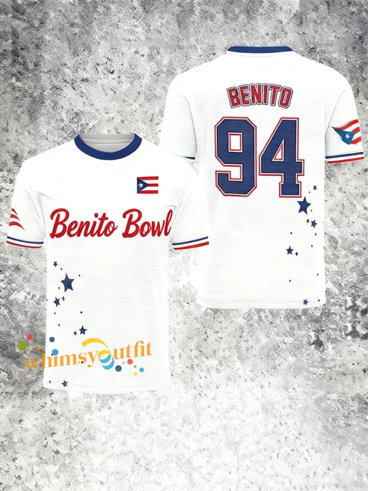 Men’s benito bowl Print short sleeves t-shirt White / S