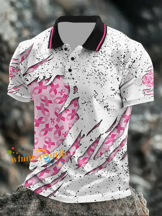 Men’s breast cancer tops As picture / S