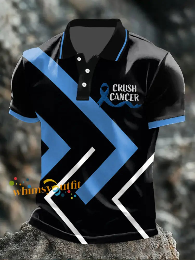 Men’s Crush Cancer Prostate Cancer Tops As picture / S