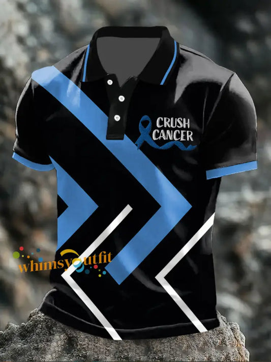 Men’s Crush Cancer Prostate Cancer Tops As picture / S