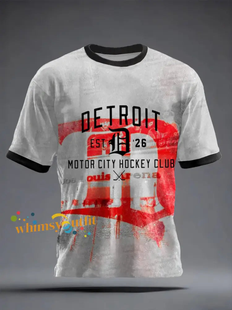 Men’s Detroit Hockey Inspired T-shirt As picture / S