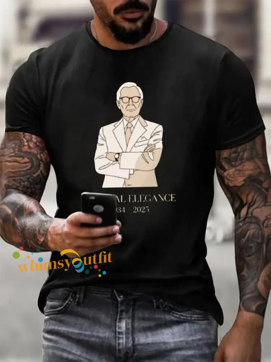 Men’s Eternal Elegance In Loving Memory Fashion Legend T shirt Black / S