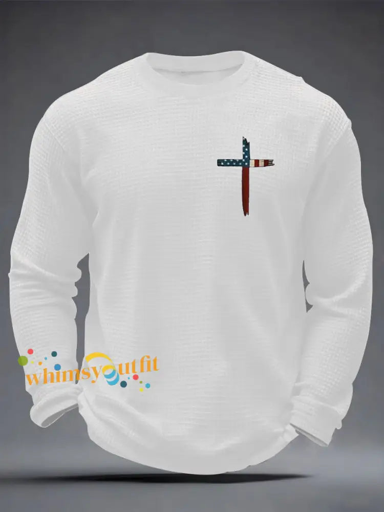Men’s Faith Over Fear Waffle Long Sleeve T-Shirt