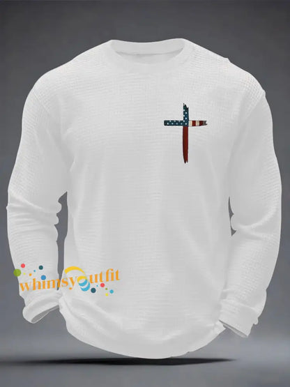 Men’s Faith Over Fear Waffle Long Sleeve T-Shirt