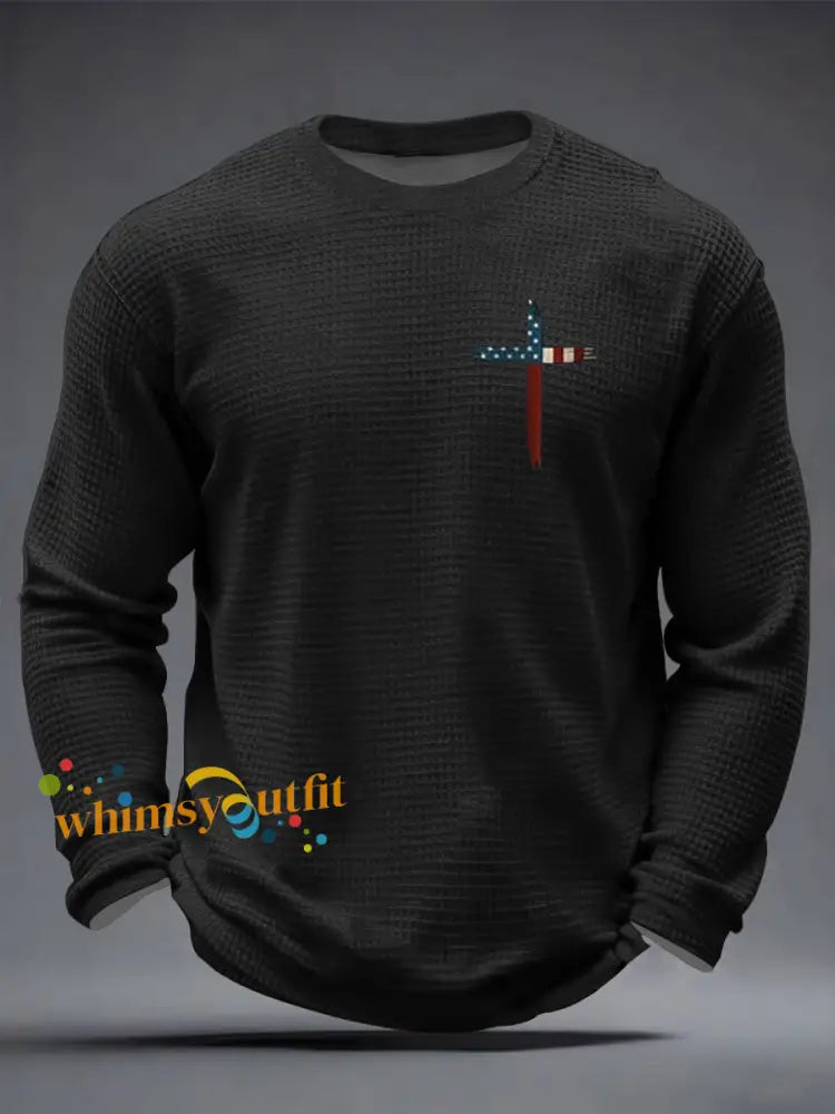Men’s Faith Over Fear Waffle Long Sleeve T-Shirt
