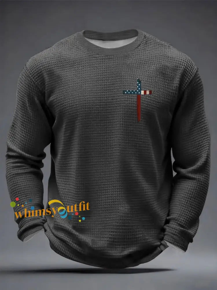 Men’s Faith Over Fear Waffle Long Sleeve T-Shirt