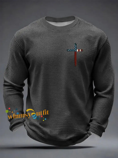 Men’s Faith Over Fear Waffle Long Sleeve T-Shirt