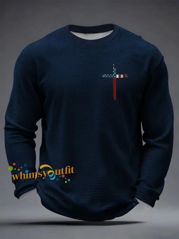 Men’s Faith Over Fear Waffle Long Sleeve T-Shirt
