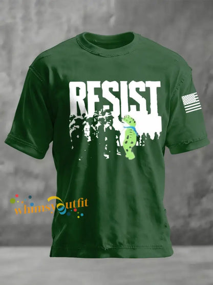 Men’s FDT Polish Frog Print short sleeves t-shirt Dark Green / S