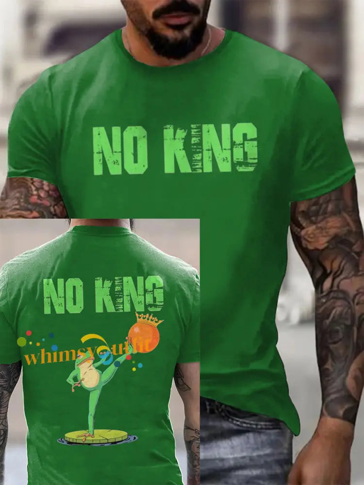 Men’s FDT Polish Frog Print short sleeves t-shirt Green / S