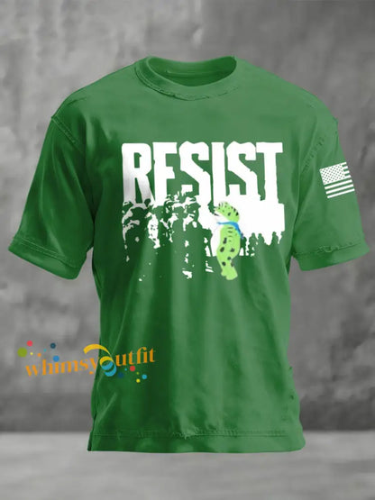 Men’s FDT Polish Frog Print short sleeves t-shirt Green / S