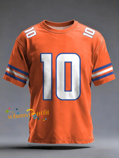 Men’s Football Fans Gameday Casual Tee Orange / S