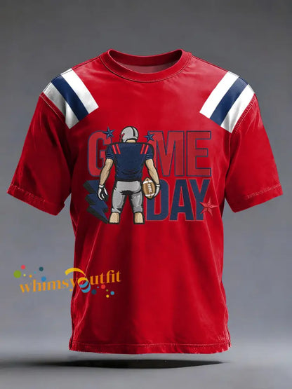 Men’s Football Fans Gameday Casual Tee Red / S