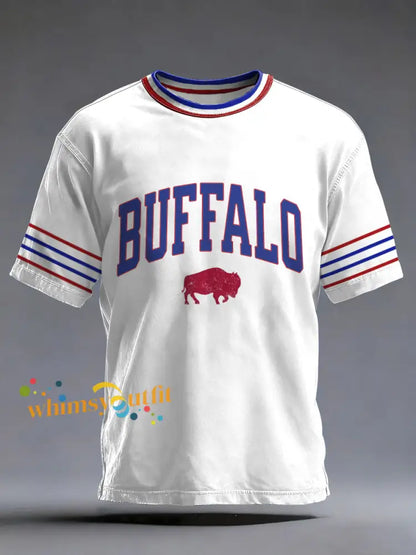 Men’s Football Fans Gameday Print Casual Tee White / S