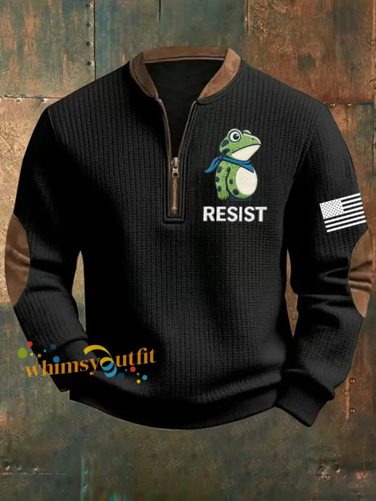 Men’s Frog Resist Printed Sweatshirt Black / S