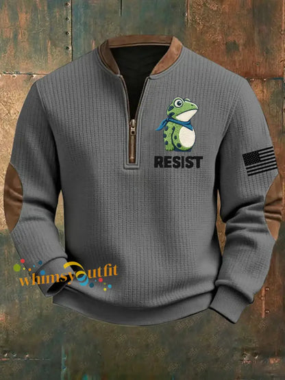 Men’s Frog Resist Printed Sweatshirt Gray / S