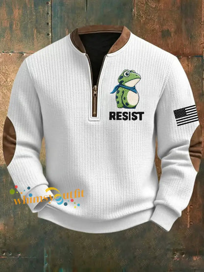 Men’s Frog Resist Printed Sweatshirt White / S