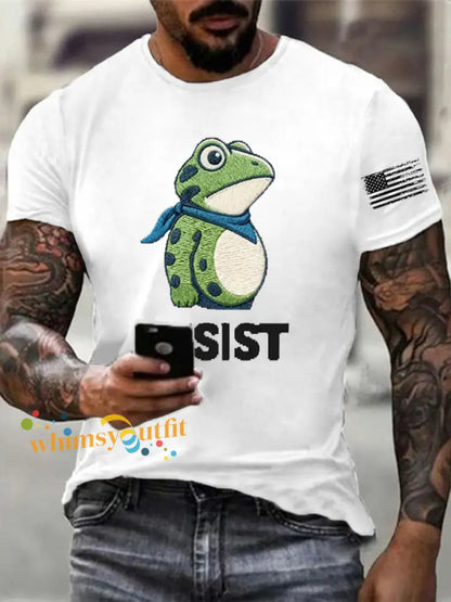 Men’s Frog Resist Printed T-Shirt White / S
