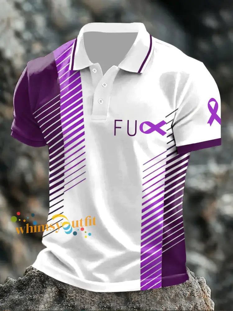 Men’s fu** cancer tops Purple / S