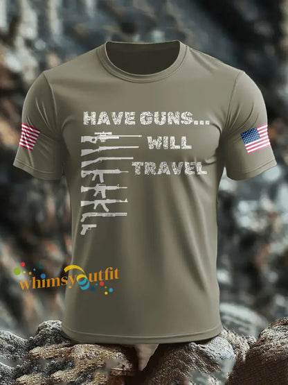 Men’s Funny Veteran Retirement Printed T-shirt Army Green / S