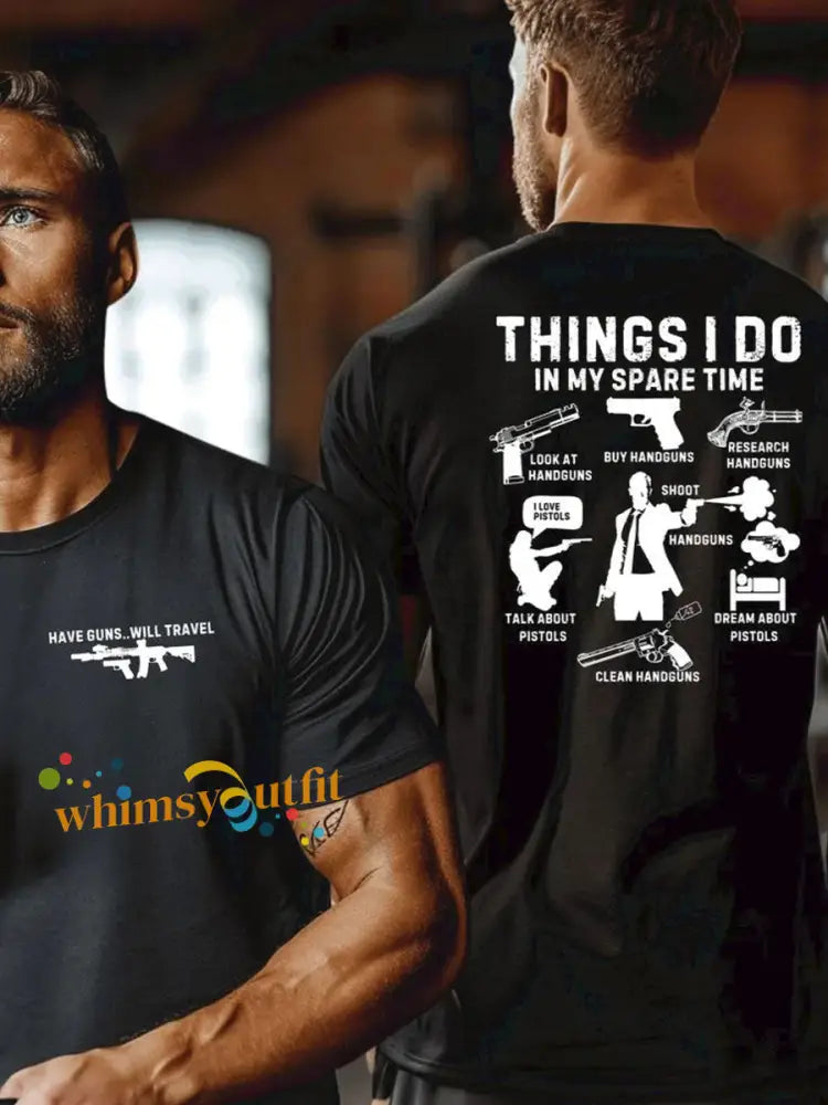 Men’s Funny Veteran Retirement Printed T-shirt Black / S