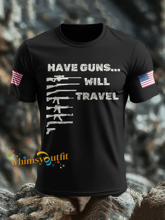 Men’s Funny Veteran Retirement Printed T-shirt Black / S