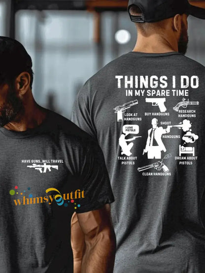 Men’s Funny Veteran Retirement Printed T-shirt Gray / S