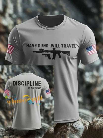 Men’s Funny Veteran Retirement Printed T-shirt Light Gray / S