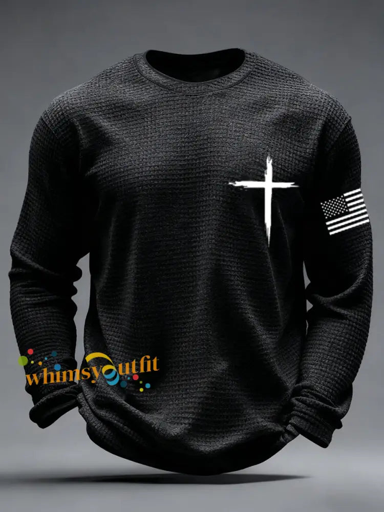 Men’s God Fidence Waffle Long Sleeve T-Shirt