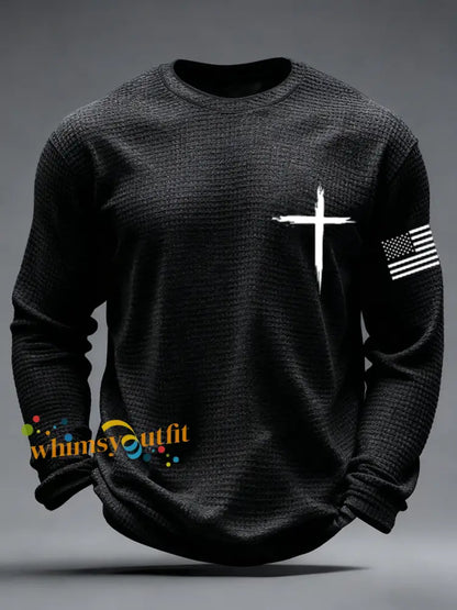 Men’s God Fidence Waffle Long Sleeve T-Shirt