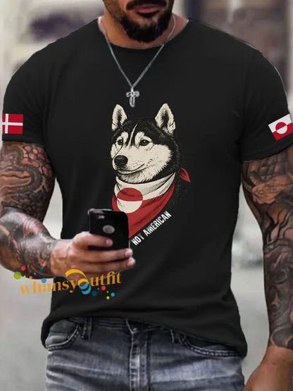 Men’s Greenland Dog T-shirt Black / S