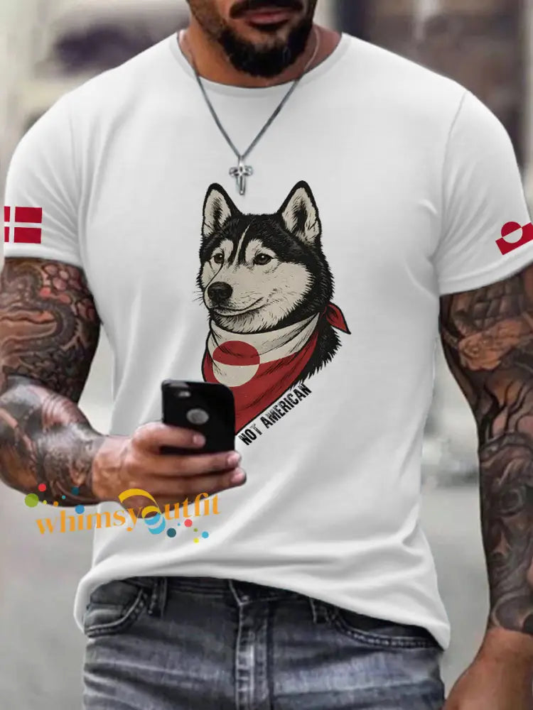 Men’s Greenland Dog T-shirt White / S
